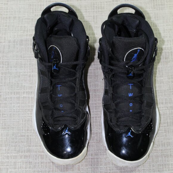 Nike Air Jordan 6 Rings Space Jam Size 9 Black and Blue Athletic Shoes - Picture 2 of 6